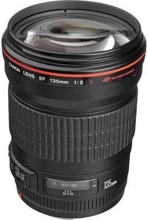 Canon 2520A004-IV EF 135mm f/2L USM Lens for SLR Cameras - Fixed International Version (No Warranty)