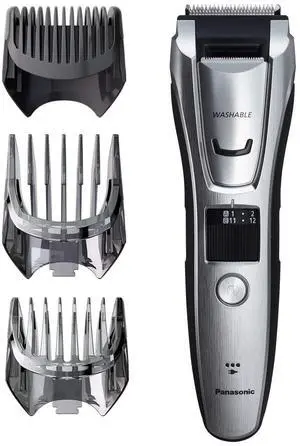 Multi-Groomer Electric Beard Trimmer for Men, Mens Trimmer for Beard, Hair and Body, 39 Trim Length Settings with 3 Attachments, Corded/Cordless Operation  ER-GB80-S (Silver)