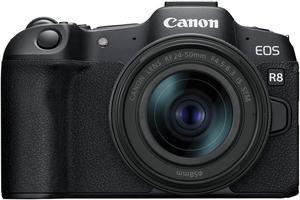 Canon EOS R8 Full-Frame Mirrorless Camera w/RF24-50mm F4.5-6.3 is STM Lens