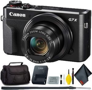 Canon PowerShot G7 X Mark II Digital Camera Intl Model  32gb Memory SD Card Bundle  Camera Case  Cleaning Kit