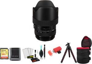 Sigma 14-24mm f/2.8 DG HSM Art Lens for Canon EF with Tripod and More