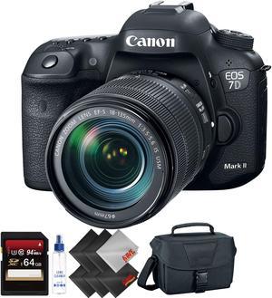 Canon EOS 7D Mark II DSLR Camera with 18-135mm f/3.5-5.6 IS USM Lens & W-E1 Wi-Fi Adapter   + 64GB Memory Card  + 1 Year Warranty