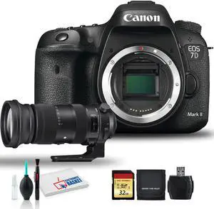Canon EOS 7D Mark II DSLR Camera with Sigma 60-600mm f/4.5-6.3 DG OS HSM Sports Lens, and More (Intl Model)