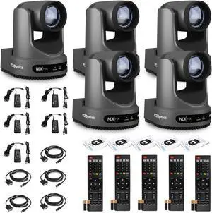 5 x PTZOptics Move 4K PTZ Camera with 20x Zoom (Gray) (PT20X-4K-GY-G3)