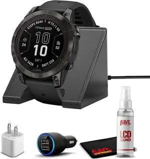 Garmin fenix 7 Pro Solar Sapphire Carbon Gray Titanium Black with Accessories