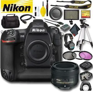 Nikon D5 DSLR Camera (Dual CF Slots) (Intl Model) Master Bundle