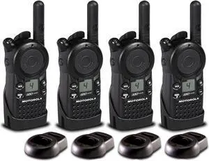 4 x Motorola CLS1410 UHF 1 W 4-Channel 2-Way Radio (CLS1410) - 4 Pack Bundle