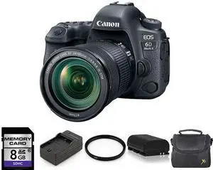 Canon EOS 6D Mark II DSLR Camera with 24-105mm + 2 Batteries, 8GB & More