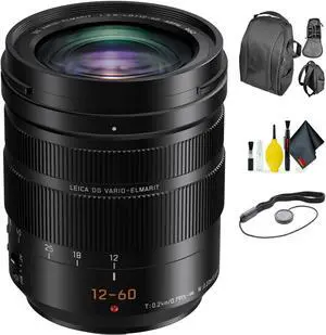 Panasonic Leica DG Vario-Elmarit 12-60mm f/2.8-4 ASPH. Power O.I.S. Lens + Deluxe Lens Cleaning Kit