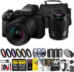 Panasonic Lumix S5 IIX Mirrorless Camera with 2060mm and 50mm Lenses Kit