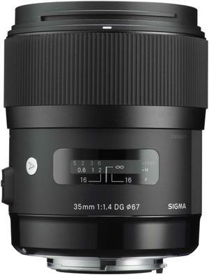 Sigma 340109 35mm F1.4 DG HSM Lens for Pentax (Black) - International Version (No Warranty)
