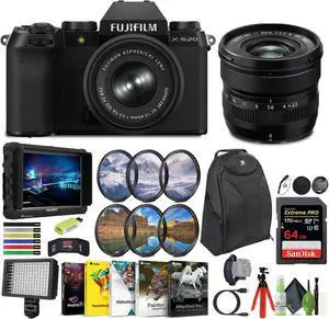 FUJIFILM X-S20 Mirrorless Camera With 15-45mm Lens 17 PC Vlogging Camera Kit
