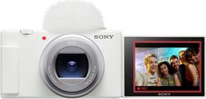 Sony ZV1 II Vlog Camera for Content Creators and Vloggers White