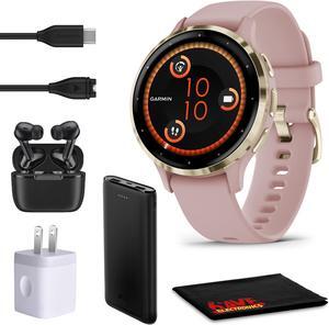 Garmin Venu 3S Advanced Fitness & Health Tracker Smart Watch - Dust Rose Case
