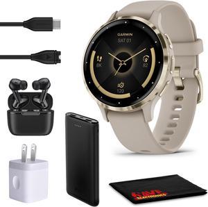 Garmin Venu 3S Advanced Fitness And Health Tracker Smart Watch  French Gray Case