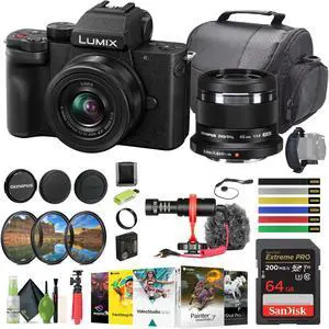 Panasonic Lumix G100 Mirrorless Camera With 12-32mm Lens Vlogging Camera Bundle
