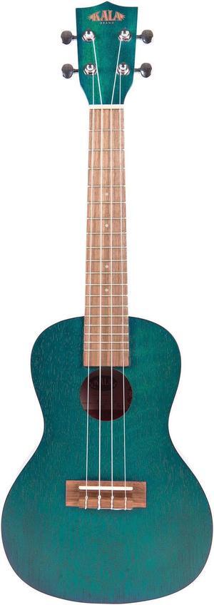 Kala Brand Music Co. Blue Exotic Mahogany, 4-String Ukulele, Right-Handed, Concert (KA-CEMB)