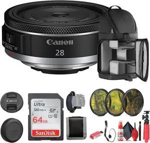 Canon RF 28mm f/2.8 STM Lens (Canon RF), Wide-Angle,  - Bundle