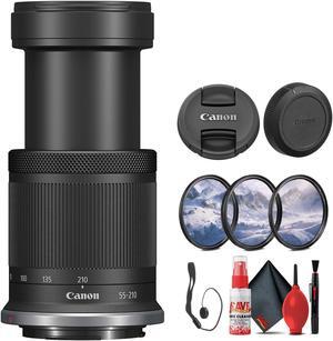 Canon RF-S 55-210mm f/5-7.1 IS STM Lens (Canon RF) for Landscape, Portrait - Bundle