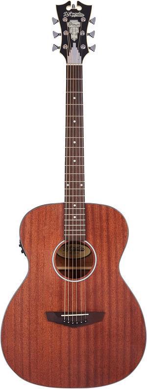 D'Angelico 6 String Acoustic Guitar, Right, Natural (DAPLSOMMAHCP)