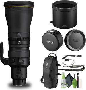 Nikon NIKKOR Z 600mm f/4 TC VR S Super-Telephoto Lens for Nikon Z Mount Cameras  - Bundle