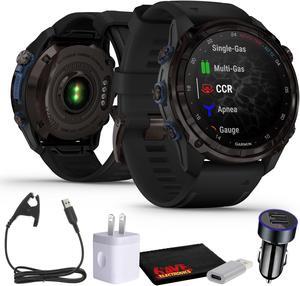 Garmin Descent Mk3i, Dive Computer and Multisport GPS Smartwatch, Black- Bundle