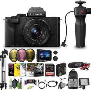 Panasonic Lumix G100D 4K Mirrorless Camera 12-32mm Lens and Tripod Grip Bundle