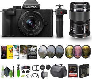 Panasonic Lumix G100D 4K Mirrorless Camera with Tripod Vlogging Kit Bundle