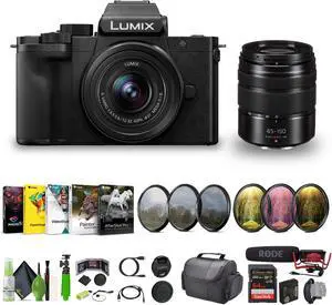 Lumix G100D 4K Mirrorless Vlogging Camera + 12-32mm + G Vario 45-150mm Lens