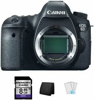 Canon EOS 6D DSLR Camera + 8GB, Memory Card Wallet & Screen Protectors
