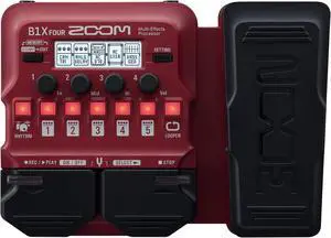B1X FOUR Bass Multi-Effects Processor with Expression Pedal, 70+ Built-in Effects, Amp Modeling, Looper, Rhythm Section, Tuner, Battery Powered B1X FOUR Bass Multi-Effects Processor with Expression Pedal, 70+ Built-in Effects, Amp Modeling, Looper, Rhythm Section, Tuner, Battery Powered