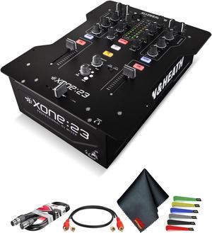 Allen & Heath XONE:23 2-Plus-2 Channel DJ Mixer Bundle With Dual RCA + XLR Cable