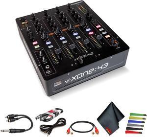 Allen & Heath Xone:43 High Performance 4 + 1 Channel Analog DJ Mixer Bundle