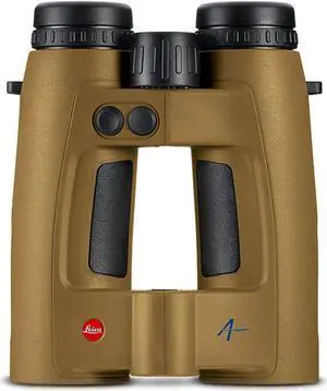 LEICA Geovid Pro Rugged Compact Ergonomic Lightweight Weather-Proof Hunting Rangefinder Binoculars with Built-in Compass, Flat Dark Earth, 10 x 42 AB+