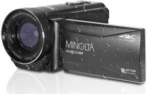 Minolta MN4K300WP 4K Ultra HD / 56 MP Waterproof Camcorder - Black