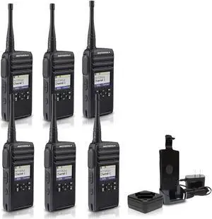Motorola DTR700 900 MHz Digital 2-Way Radio (50 Channels) (6-Pack)