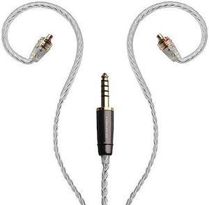 MEZE AUDIO | Rai Series MMCX Cable | Headphones HiFi Cable Replacement 4.4mm Male to Dual MMCX Connector Plug | Silver Plated Upgrade Balanced Cable 4.4mm Jack | Cable Length 1.2m/3.9ft