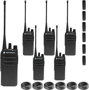 Motorola CP100D Analog UHF Portable Non-Display Two Way Radio, 16 Channel, 4 Watt - 6 Pack Bundle