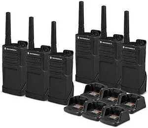 6 x Motorola RMM2050 On-Site 2-Way Radio (RMM2050) - 6 Pack Bundle