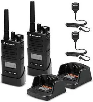2 x Motorola RMU2080d On-Site 2-Way Radio with Display - 2 Pack With Mic Bundle