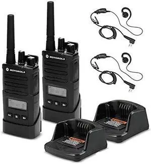 2 x Motorola RMU2080d On-Site 2-Way Radio with Display - 2 Pack With Mic Bundle