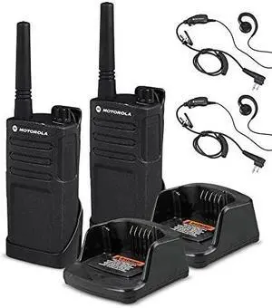 2 x Motorola RMM2050 On-Site 2-Way Radio (RMM2050) - 2 Pack With Mic Bundle