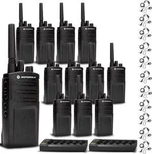 2 x Motorola Charger + 12 x Motorola RMV2080 Radio + Motorola Earpiece + More