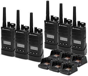 6 x Motorola RMU2080d On-Site 2-Way Business Radio with Display - 6 Pack Bundle