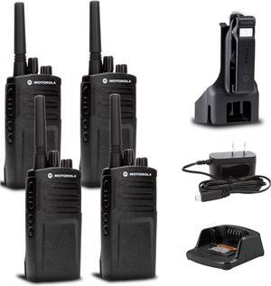 4 x Motorola RMV2080 On-Site 2-Way Business Radio + Mic Cleaner Spray + More