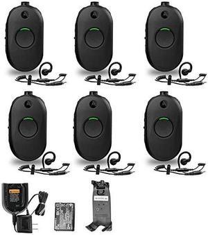 6 x Motorola CLP1010e 1-Channel 2-Way UHF Business Radio (CLP1010E) + More