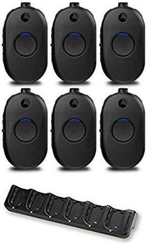 Motorola CLP1010e UHF 1 Channel 1 Watt Two-Way Radio 6-Pack with Bank Charger