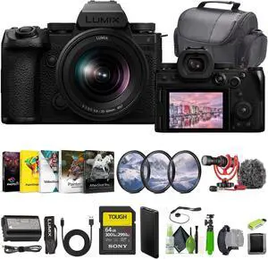 Panasonic LUMIX S5IIX Mirrorless Camera 24.2MP With 20-60mm F3.5-5.6 Lens + More
