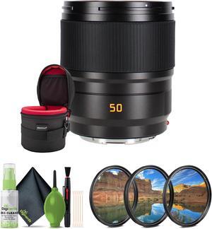Leica Summicron-SL 50mm f/2 ASPH. Lens (L-Mount) + Filter Kit + Lens Case + More