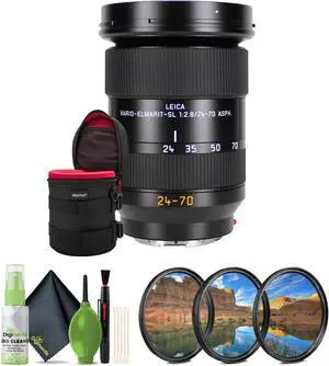 Leica Vario-Elmarit-SL 24-70mm f/2.8 ASPH. Lens + Filter Kit 82mm + Lens Case